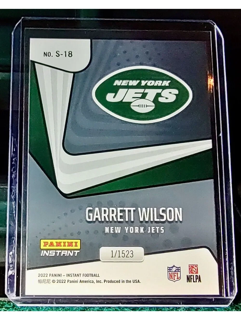 Garrett Wilson 2022 Panini NFL Instant Supernova #18 Football Card 1/1523